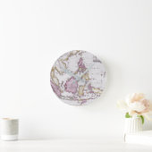 Map of China & Indonesia | 1710 Runde Wanduhr (Zuhause)