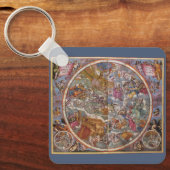 Map of Christian Constellations, Southern Skies Schlüsselanhänger (Vorderseite)
