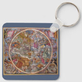 Map of Christian Constellations, Southern Skies Schlüsselanhänger (Rückseite)