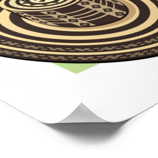 Map of Colombia Poster (Ecke)