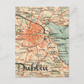 Map of Dublin Postkarte (Vorderseite)