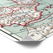 MAP OF EUROPE, 12th CENTURY Poster (Ecke)