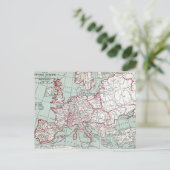 MAP OF EUROPE, 12th CENTURY Postkarte (Stehend Vorderseite)
