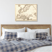 Map of Europe 2 Leinwanddruck (Insitu (Schlafzimmer))