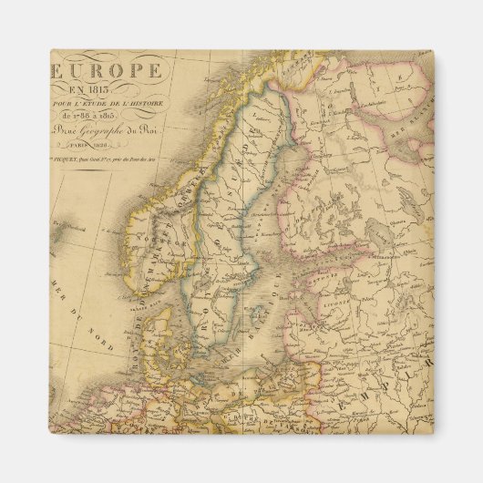 Map of Europe 2 Magnet (Vorne)