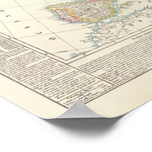 Map of Europe 2 Poster (Ecke)