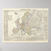 Map of Europe 2 Poster (Vorne)