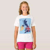 Map of Great Britain Girls T - Shirt (Vorne ganz)