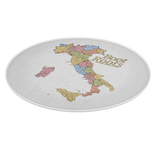 Map of Italy "Boot Roots"  Schneidebrett (Ecke)