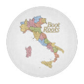 Map of Italy "Boot Roots"  Schneidebrett (Vorderseite)