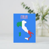 Map of Italy postcard Postkarte (Stehend Vorderseite)