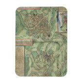 Map of Jerusalem, from 'Civitates Orbis Terrarum' Magnet (Vertikal)