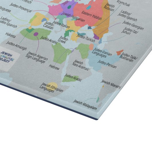 Map of Jewish languages  Schneidebrett (Ecke)