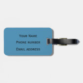 Map of London England Gepäckanhänger (Rückseite horizontal)