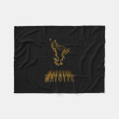 Map of Mayotte, Gold Map Fleecedecke (Vorderseite (Horizontal))