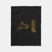 Map of Mayotte, Gold Map Fleecedecke (Vorderseite)
