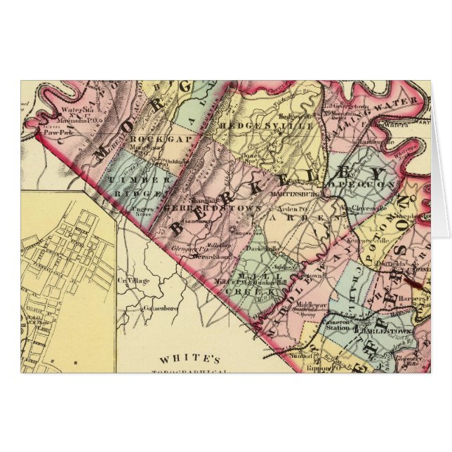 Map of Morgan, Berkeley, and Jefferson counties (Vorderseite (Horizontal))