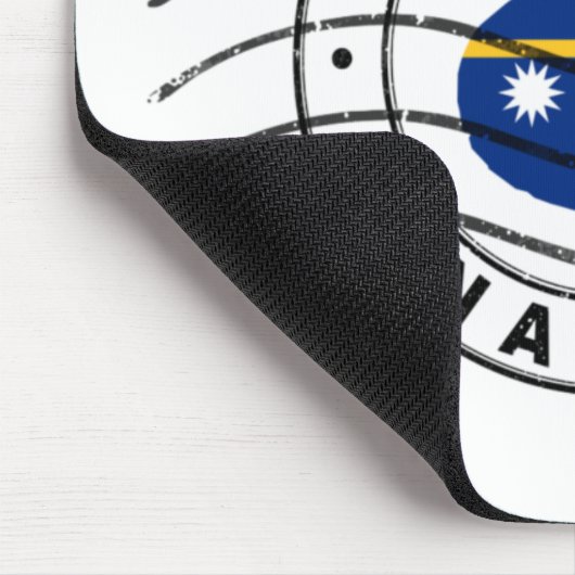 Map of Nauru, Postal Passport stamp Mousepad (Ecke)