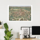 Map of Odense, from 'Civitates Orbis Terrarum' by Poster (Heimbüro)
