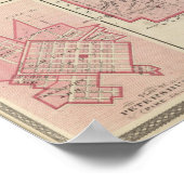 Map of Pike County with Plan of Petersburg Poster (Ecke)