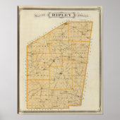 Map of Ripley County Poster (Vorne)