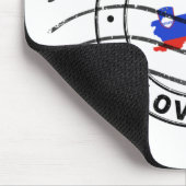 Map of Slovenia, Postal Passport stamp Mousepad (Ecke)