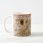 Map of the county of Flanders (1609) Kaffeetasse (Links)