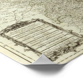 Map of the Empire of Germany Poster (Ecke)