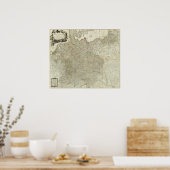 Map of the Empire of Germany Poster (Küche)