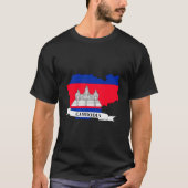 Map of the flag of Cambodia T-Shirt (Vorderseite)