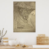 Map of the Mythical Lands of Minnesota Poster (Küche)