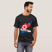 Map of the North Korean flag T-Shirt (Vorne ganz)