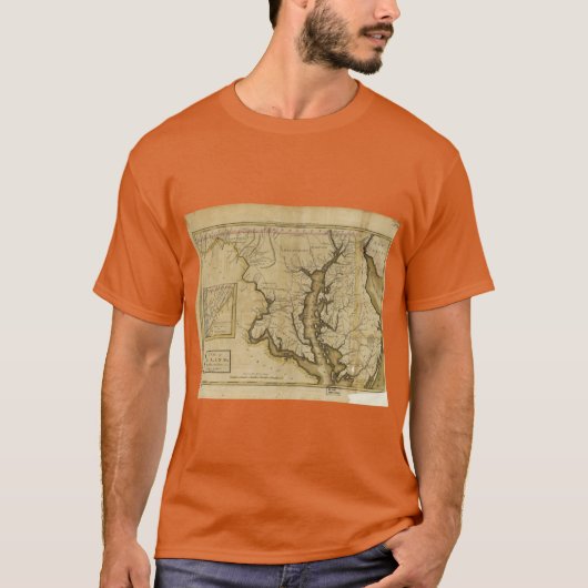 Map of the State of Maryland 1795 T-Shirt (Vorderseite)