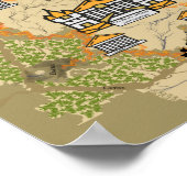 Map of the Underworld Poster (Ecke)