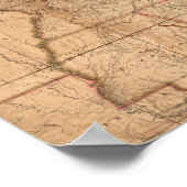 Map of the United States By Abraham Bradley Junior Poster (Ecke)