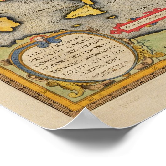 Map of the Voyage of the Argonauts Poster (Ecke)