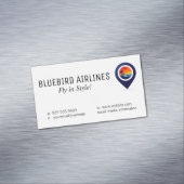 Map of the World | Tropical Island Magnetische Visitenkarte (Beispiel)