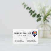 Map of the World | Tropical Island Visitenkarte (Stehend Vorderseite)