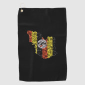 Map of Uganda, Polygonal mesh line map Golfhandtuch (Vorderseite)