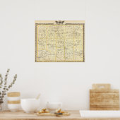 Map of Wayne County Poster (Küche)