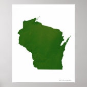 Map of Wisconsin Poster (Vorne)