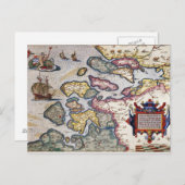 Map of Zeeland, c.1560 Postkarte (Vorne/Hinten)