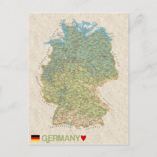 MAP POSTCARDS FILM Deutschland Postkarte (Vorderseite)