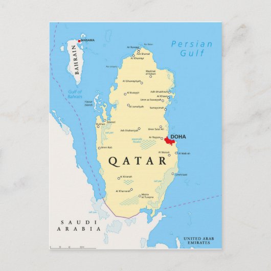 MAP POSTCARDS FILM Katar Postkarte (Vorderseite)