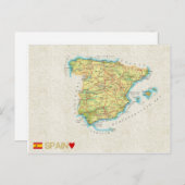 MAP POSTCARDS FILM Spanien Postkarte (Vorne/Hinten)