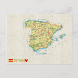 MAP POSTCARDS FILM Spanien Postkarte
