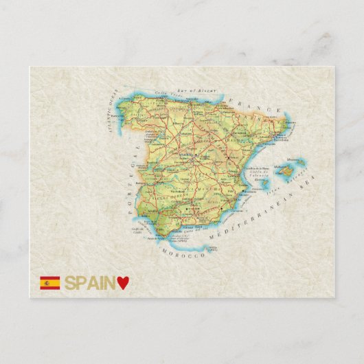 MAP POSTCARDS FILM Spanien Postkarte (Vorderseite)