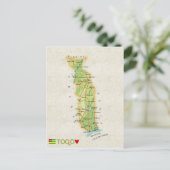 MAP POSTCARDS FILM Togo Postkarte (Stehend Vorderseite)