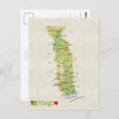 MAP POSTCARDS FILM Togo Postkarte (Vorne/Hinten)