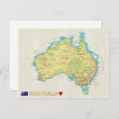 MAP POSTCARDS Filme in Australien Postkarte (Vorne/Hinten)